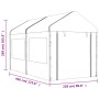 Gazebo with white polyethylene roof 4.46x2.28x2.69 m by vidaXL, Tents and gazebos - Ref: Foro24-3155478, Price: 224,66 €, Dis...