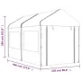 Gazebo with white polyethylene roof 4.46x2.28x2.69 m by vidaXL, Tents and gazebos - Ref: Foro24-3155478, Price: 230,87 €, Dis...