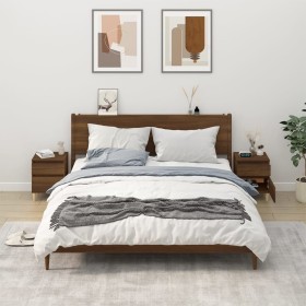 Mesitas de noche 2 unidades roble marrón 40x35x50 cm Mesitas de noche 2 unidades roble marrón 40x35x50 cm