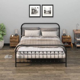 Mesitas de noche 2 unidades roble ahumado 40x35x50 cm Mesitas de noche 2 unidades roble ahumado 40x35x50 cm