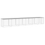 Chicken coop with light gray galvanized steel roof 603x98x90 cm by vidaXL, Cages and habitats for small animals - Ref: Foro24...