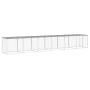 Gallinero con techo acero galvanizado gris claro 603x98x90 cm de vidaXL, Jaulas y habitáculos para animales pequeños - Ref: F...