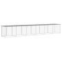 Chicken coop with light gray galvanized steel roof 603x98x90 cm by vidaXL, Cages and habitats for small animals - Ref: Foro24...