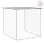 Chicken coop with light gray galvanized steel roof 603x98x90 cm by vidaXL, Cages and habitats for small animals - Ref: Foro24...
