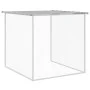 Gallinero con techo acero galvanizado gris claro 603x98x90 cm de vidaXL, Jaulas y habitáculos para animales pequeños - Ref: F...