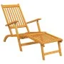 Sillas de jardín con reposapiés 2 uds madera maciza de acacia by vidaXL, Loungers - Ref: Foro24-3120438, Price: 225,14 €, Dis...