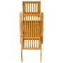 Sillas de jardín con reposapiés 2 uds madera maciza de acacia by vidaXL, Loungers - Ref: Foro24-3120438, Price: 225,14 €, Dis...
