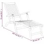 Sillas de jardín con reposapiés 2 uds madera maciza de acacia by vidaXL, Loungers - Ref: Foro24-3120438, Price: 225,14 €, Dis...