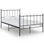 Estructura de cama de metal negro 120x200 cm de vidaXL, Camas y somieres - Ref: Foro24-324952, Precio: 106,03 €, Descuento: %