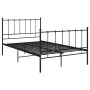 Estructura de cama de metal negro 120x200 cm de vidaXL, Camas y somieres - Ref: Foro24-324952, Precio: 107,04 €, Descuento: %