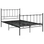 Estructura de cama de metal negro 120x200 cm de vidaXL, Camas y somieres - Ref: Foro24-324952, Precio: 106,03 €, Descuento: %