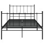 Estructura de cama de metal negro 120x200 cm de vidaXL, Camas y somieres - Ref: Foro24-324952, Precio: 107,04 €, Descuento: %