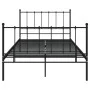 Schwarzer Metallbettrahmen 120x200 cm von vidaXL, Betten und Lattenroste - Ref: Foro24-324952, Preis: 106,03 €, Rabatt: %
