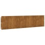 Bordes de césped acero corten flexible 10 piezas 25x103 cm