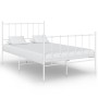 Estructura de cama de metal blanco 120x200 cm de vidaXL, Camas y somieres - Ref: Foro24-324953, Precio: 96,09 €, Descuento: %