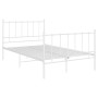 Bettgestell aus weißem Metall, 120 x 200 cm von vidaXL, Betten und Lattenroste - Ref: Foro24-324953, Preis: 96,58 €, Rabatt: %