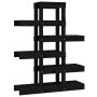 Soporte para plantas madera maciza pino negro 85x25x109,5 cm