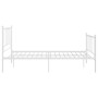 Bettgestell aus weißem Metall, 120 x 200 cm von vidaXL, Betten und Lattenroste - Ref: Foro24-324953, Preis: 96,58 €, Rabatt: %