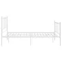 White metal bed frame 120x200 cm by vidaXL, Beds and slatted bases - Ref: Foro24-324953, Price: 95,40 €, Discount: %