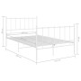 Estructura de cama de metal blanco 120x200 cm de vidaXL, Camas y somieres - Ref: Foro24-324953, Precio: 96,09 €, Descuento: %