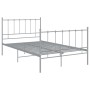 Estructura de cama de metal gris 120x200 cm de vidaXL, Camas y somieres - Ref: Foro24-324954, Precio: 93,84 €, Descuento: %