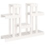 Soporte para plantas madera maciza pino blanco 104,5x25x77,5 cm