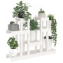 Soporte para plantas madera maciza pino blanco 104,5x25x77,5 cm