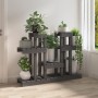 Soporte para plantas madera maciza pino gris 104,5x25x77,5 cm