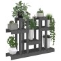 Soporte para plantas madera maciza pino gris 104,5x25x77,5 cm