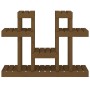 Soporte para plantas madera maciza pino miel 104,5x25x77,5 cm