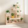 Soporte para plantas madera maciza de pino 92x25x97 cm