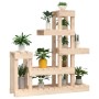 Soporte para plantas madera maciza de pino 92x25x97 cm