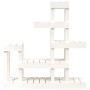 Soporte para plantas madera maciza de pino blanco 92x25x97 cm
