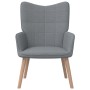 Sillón de relax de tela gris claro de vidaXL, Sillones - Ref: Foro24-327919, Precio: 118,79 €, Descuento: %
