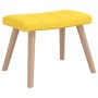 Schaukelstuhl mit Fußstütze aus senfgelbem Stoff von vidaXL, Schaukelstühle - Ref: Foro24-328025, Preis: 140,58 €, Rabatt: %