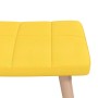 Schaukelstuhl mit Fußstütze aus senfgelbem Stoff von vidaXL, Schaukelstühle - Ref: Foro24-328025, Preis: 140,58 €, Rabatt: %