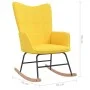 Schaukelstuhl mit Fußstütze aus senfgelbem Stoff von vidaXL, Schaukelstühle - Ref: Foro24-328025, Preis: 159,87 €, Rabatt: %