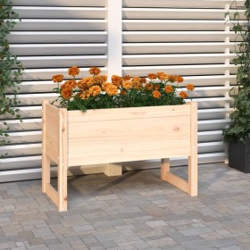 Jardinera de madera maciza de pino 78x40x52 cm Jardinera de madera maciza de pino 78x40x52 cm