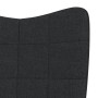 Schaukelstuhl mit Fußstütze aus schwarzem Stoff von vidaXL, Schaukelstühle - Ref: Foro24-328024, Preis: 142,54 €, Rabatt: %