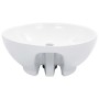 Lavabo con rebosadero 46,5x18 cm cerámica blanco