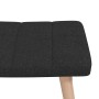Schaukelstuhl mit Fußstütze aus schwarzem Stoff von vidaXL, Schaukelstühle - Ref: Foro24-328024, Preis: 142,54 €, Rabatt: %