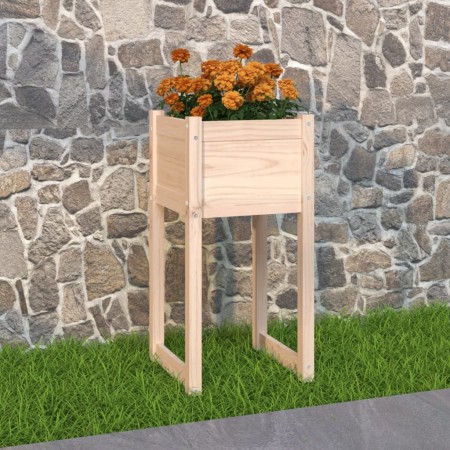 Jardinera de madera maciza de pino 40x40x81 cm en Maceteros y jardineras | Comprar online en Foro24