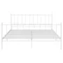 Bettgestell aus weißem Metall, 140 x 200 cm von vidaXL, Betten und Lattenroste - Ref: Foro24-324956, Preis: 102,03 €, Rabatt: %