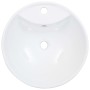 Lavabo con rebosadero 46,5x18 cm cerámica blanco