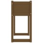 Jardinera madera maciza de pino marrón miel 78x40x81 cm