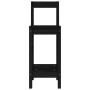 Taburetes altos 2 uds madera maciza pino negro 40x41,5x112 cm