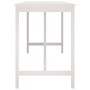 Mesa alta de bar madera maciza de pino blanco 180x80x110 cm