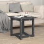 Mesa de centro de madera maciza de pino gris 50x50x45 cm