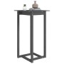 Mesa alta de bar de madera maciza de pino gris 60x60x110 cm