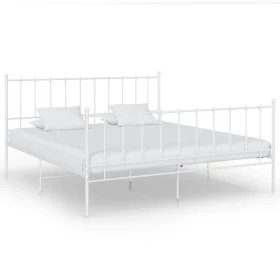 Bettgestell aus weißem Metall, 180 x 200 cm von vidaXL, Betten und Lattenroste - Ref: Foro24-324962, Preis: 114,32 €, Rabatt: %